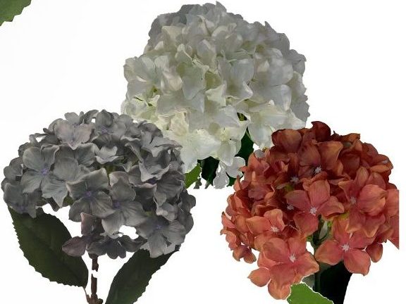 vara de flor artificial de otoño gris